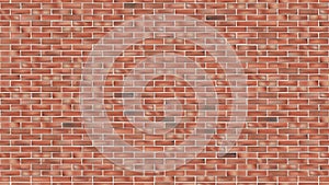 Old red brick wall seamless grunge vector background