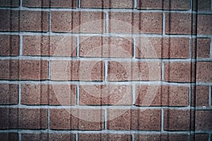 Old red brick wall texture background