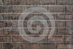 Old red brick wall texture background.