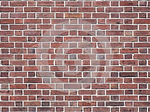 Old red brick wall texture background