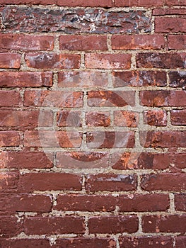 Old red brick wall texture background