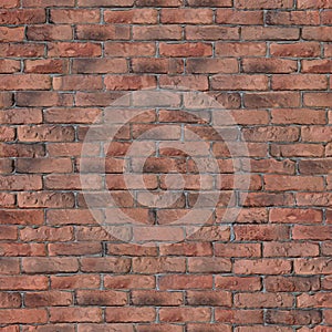 Old Red Brick Wall Texture.