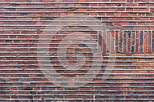 old red brick wall texture background. Surface