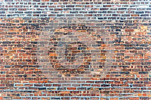 Old red brick wall texture grunge background