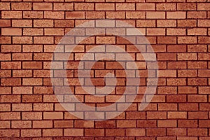 Old red bricks wall for texture background