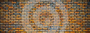 Old red bricks wall texture background