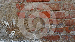 Old red bricks wall texture design.