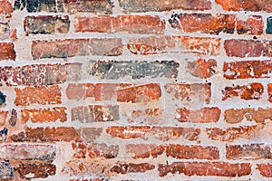 Old red brickwall