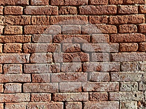 old red brickwork background texture