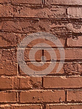 old red brickwork background texture