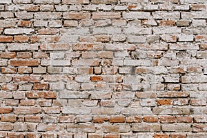 Old Red, brown, white, brick wall, texture, background