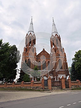 Old red Church , Lithuania