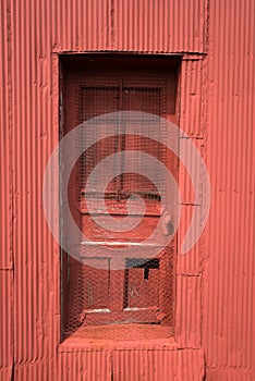 Old Red Farm Barn Door