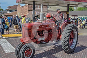 Old Red Farmall tractor in Pella, Iowa.