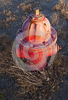 Old Red Fire Hydrant
