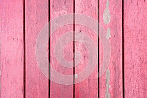 Old, red grunge wood vertical panels on a rustic barn