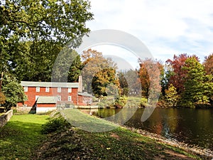 Old Red House at Coopers Pond, New Jersey