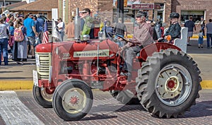 Old Red International tractor in Pella, Iowa.