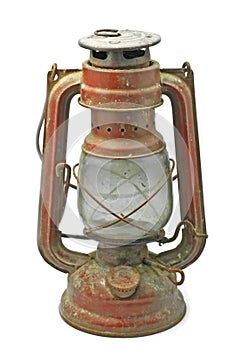 Old red lamp