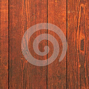 Old red mahogany wood grain texture wall background square