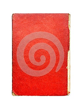 Old red paper, hardcover of book, abstract texture, vintage back