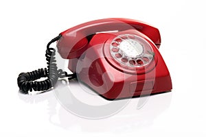 Old red phone