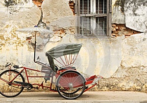 Old Red Rickshaw photo