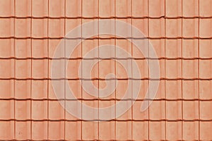 Old red roof tile background texture