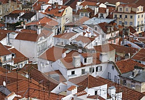 Old red rooftops