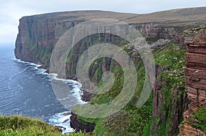 Old Red Sandstone seacliffs in the island of Hoy, Orkney