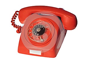 Old Red Telephone