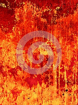 Old Red Wall Background