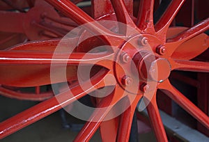 Old red wheel