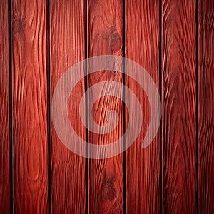 Old red wooden background. Stained wood for interior design. Generative AI