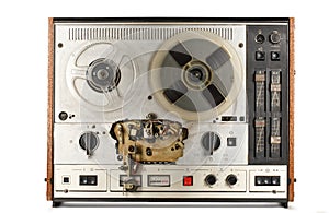 Old reel tape recorder