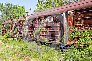 Old refrigerated railway wagon