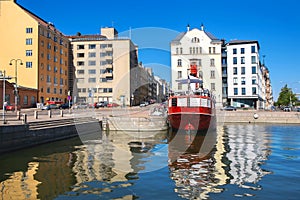 Old Relandersgrund lightship, now famous restaurant in Helsinki, Finland