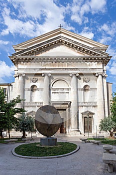 Old religious building with columns