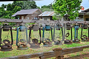 Old remainder blow porches in vintage style resort