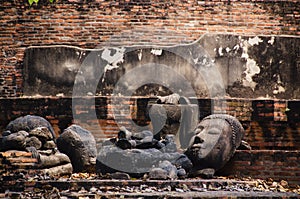 Old remains in ayutthaya