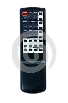Old remote control. Isolated on white background