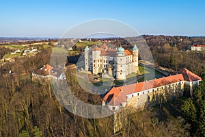 Old Renaissance Castle in Wisnicz, Poland