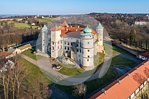 Old Renaissance Castle in Wisnicz, Poland