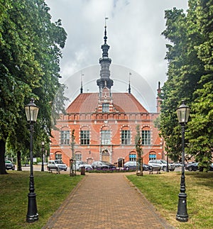 Old renaissance Old Town Hall historic building