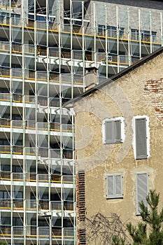 Old residential building in Milan