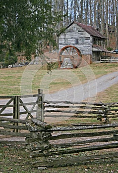 Old Restored Gristmill & driveway photo