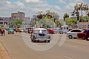 Old retro car in Havana,Cuba