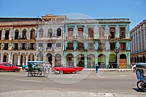 Old retro car in Havana,Cuba