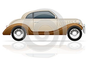 Old retro car vector illustration