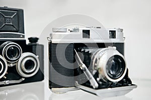 Old retro film analogue cameras collection